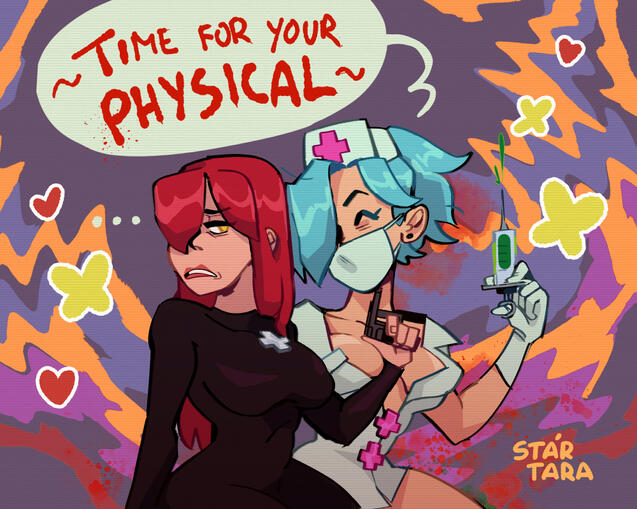 "Time for your physical"